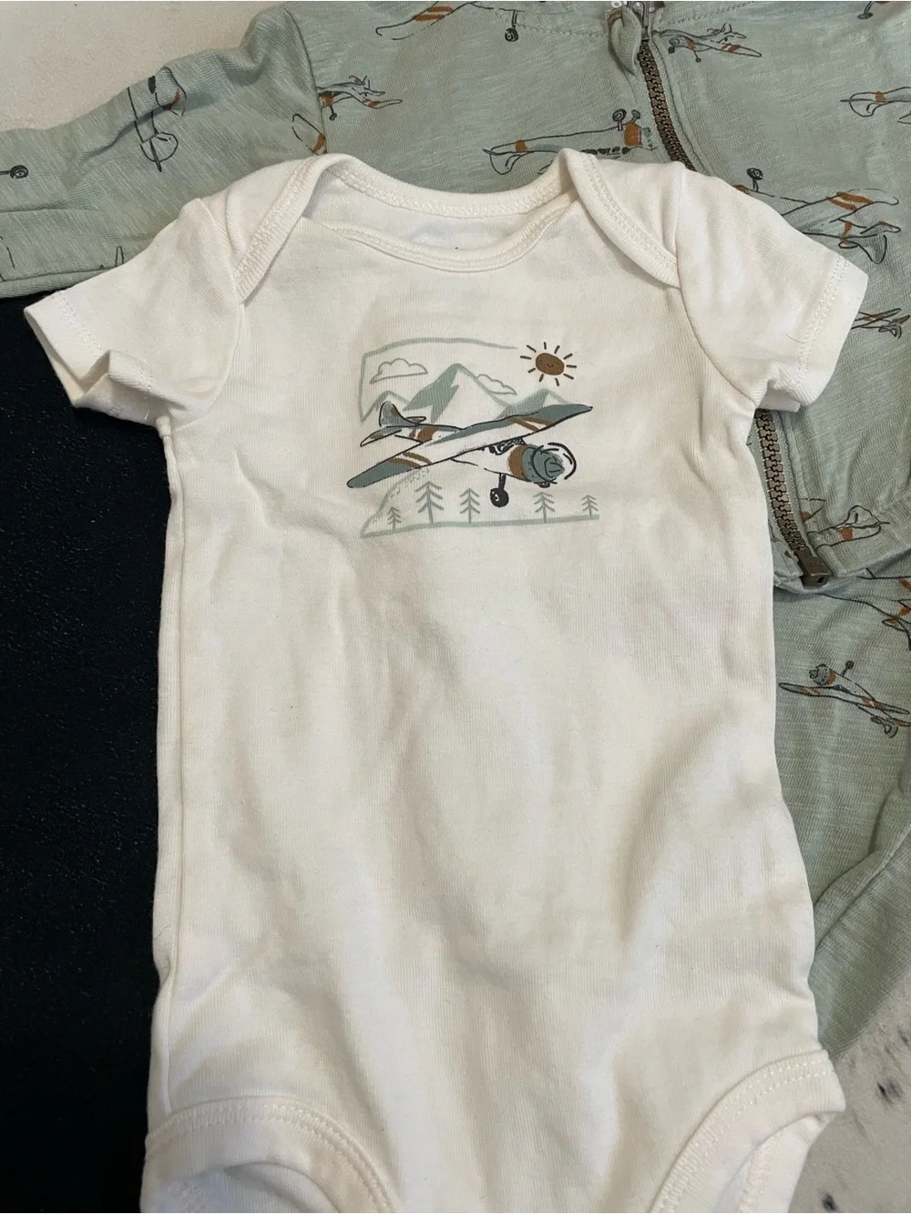 2/$12 Carters Airplane Outfit